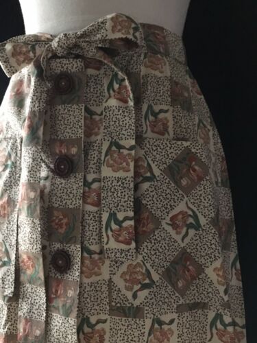 Vintage 70's Hippy Peasant Skirt Boho Prarie Ruffles Pockets Gypsy Button Up - Fresh Stock Dated October 2025