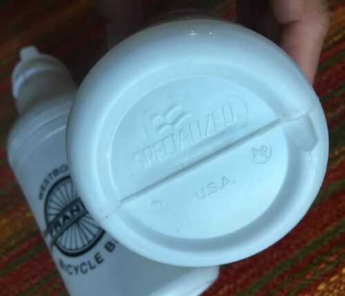 2- NOS Vintage 1984 SPECIALIZED Water Bottles BIDON Botella BORRACCIA Flasche - Fresh Stock Dated October 2025