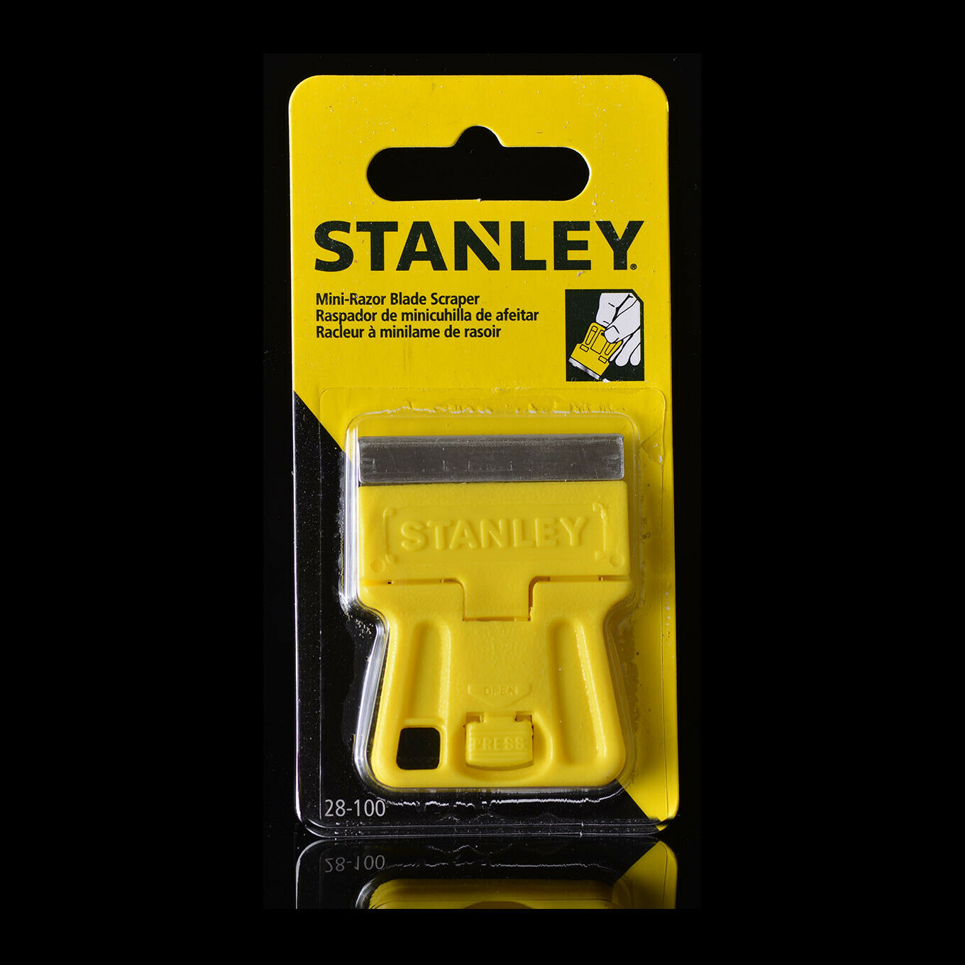 STANLEY 28-100 Mini Razor Blade Scraper Painters Glass Automotive - Fresh Stock Dated October 2025