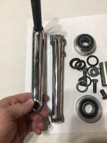 EARLY 90’s PROFILE 180mm CHROME CRANK SET OLD SCHOOL BMX CRANKS - Fresh Stock Dated October 2025