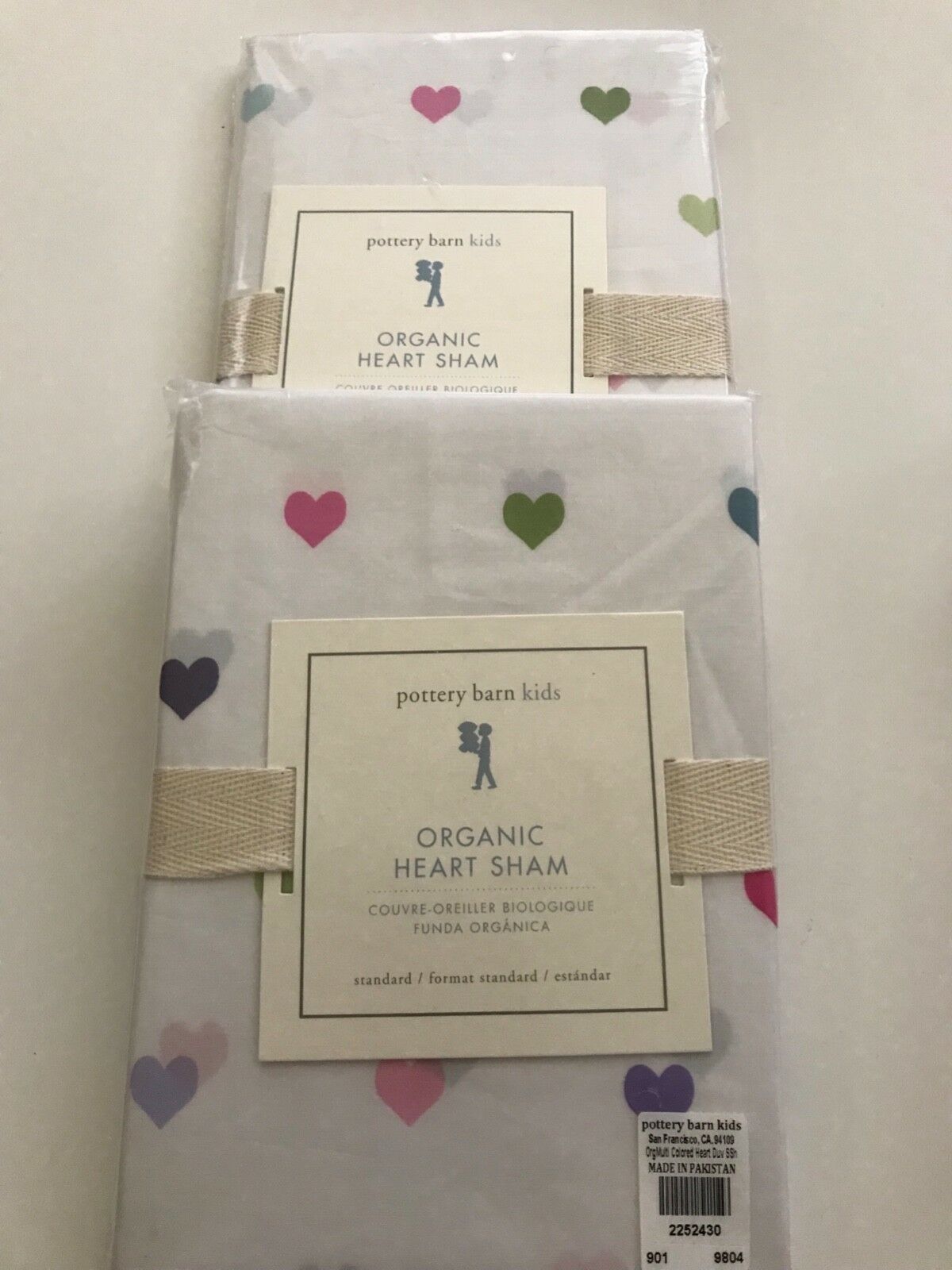 Organic heart duvet cover and shams, Pottery Barn Kids - Fresh Stock Dated October 2025