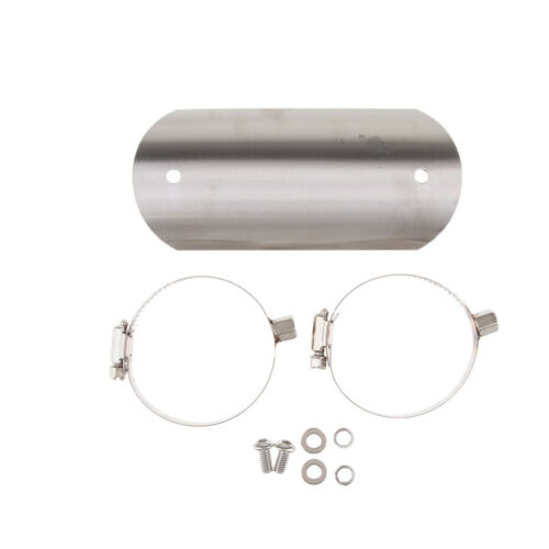 Universal Motorcycle Exhaust Muffler Pipe Heat Shield Cover Heel Guard #1 - Fresh Stock Dated October 2025