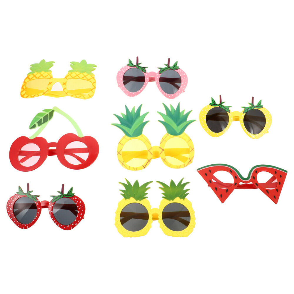 8pcs Party Eyeglasses Fruit Shape Creative Adorable Beach Sunglasses - Fresh Stock Dated October 2025