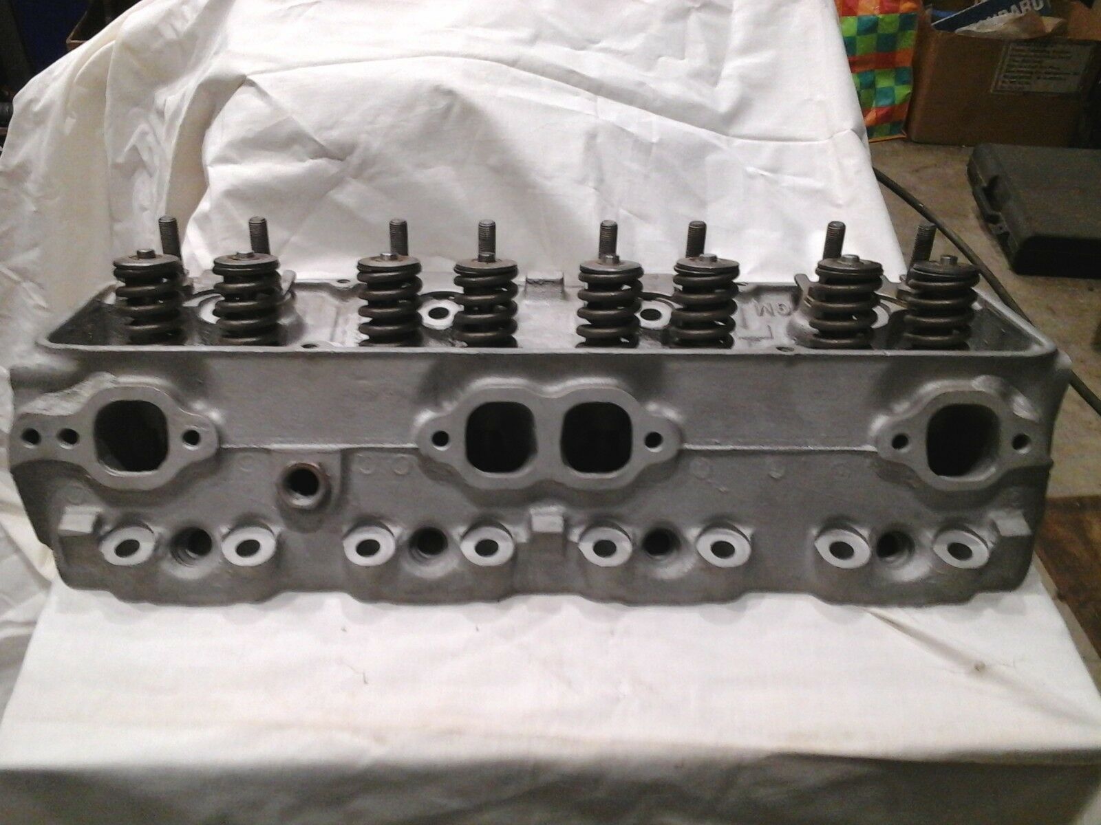 Pair GM Chevrolet SBC Vintage Aluminum Cylinder Heads - Fresh Stock Dated October 2025