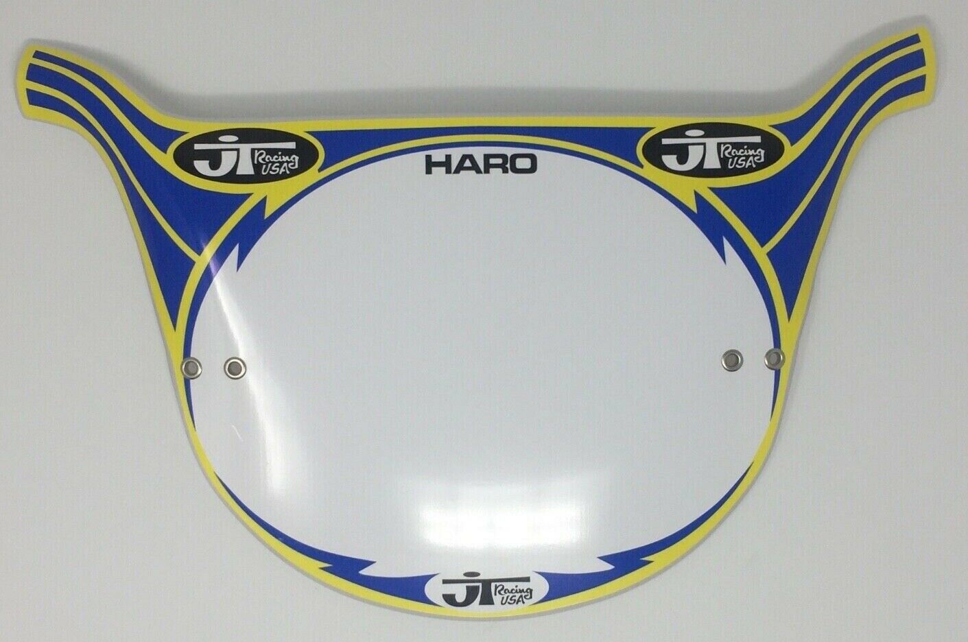JT Racing Haro Style Pro Plate. Lightning Bolt BMX Number Plates - Fresh Stock Dated October 2025