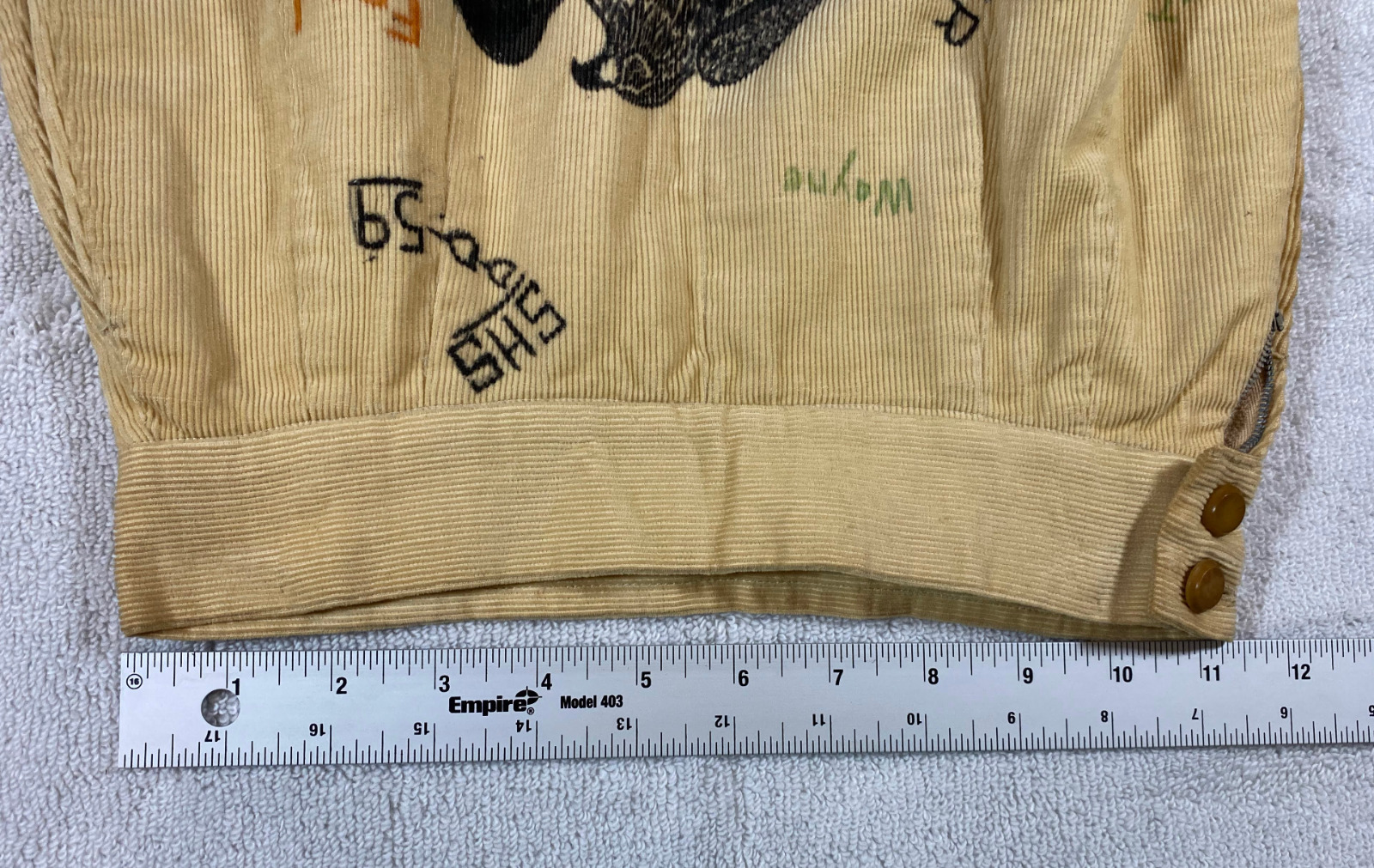 1959 SENIOR CORDS VINTAGE CORDUROY SKIRT SHERIDAN HIGH SCHOOL BLACKHAWK INDIANA - Fresh Stock Dated October 2025