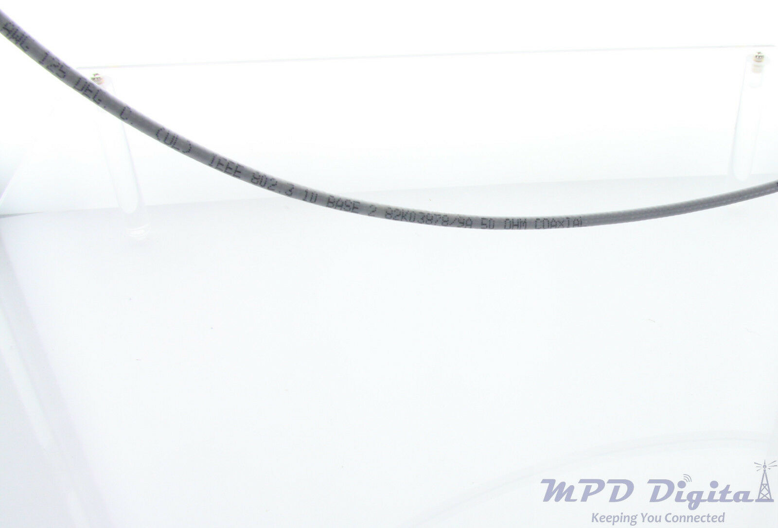 MPD Digital US Made RG58 IEEE 802.3 Ethernet cable with BNC Male Connectors 12IN - Fresh Stock Dated October 2025