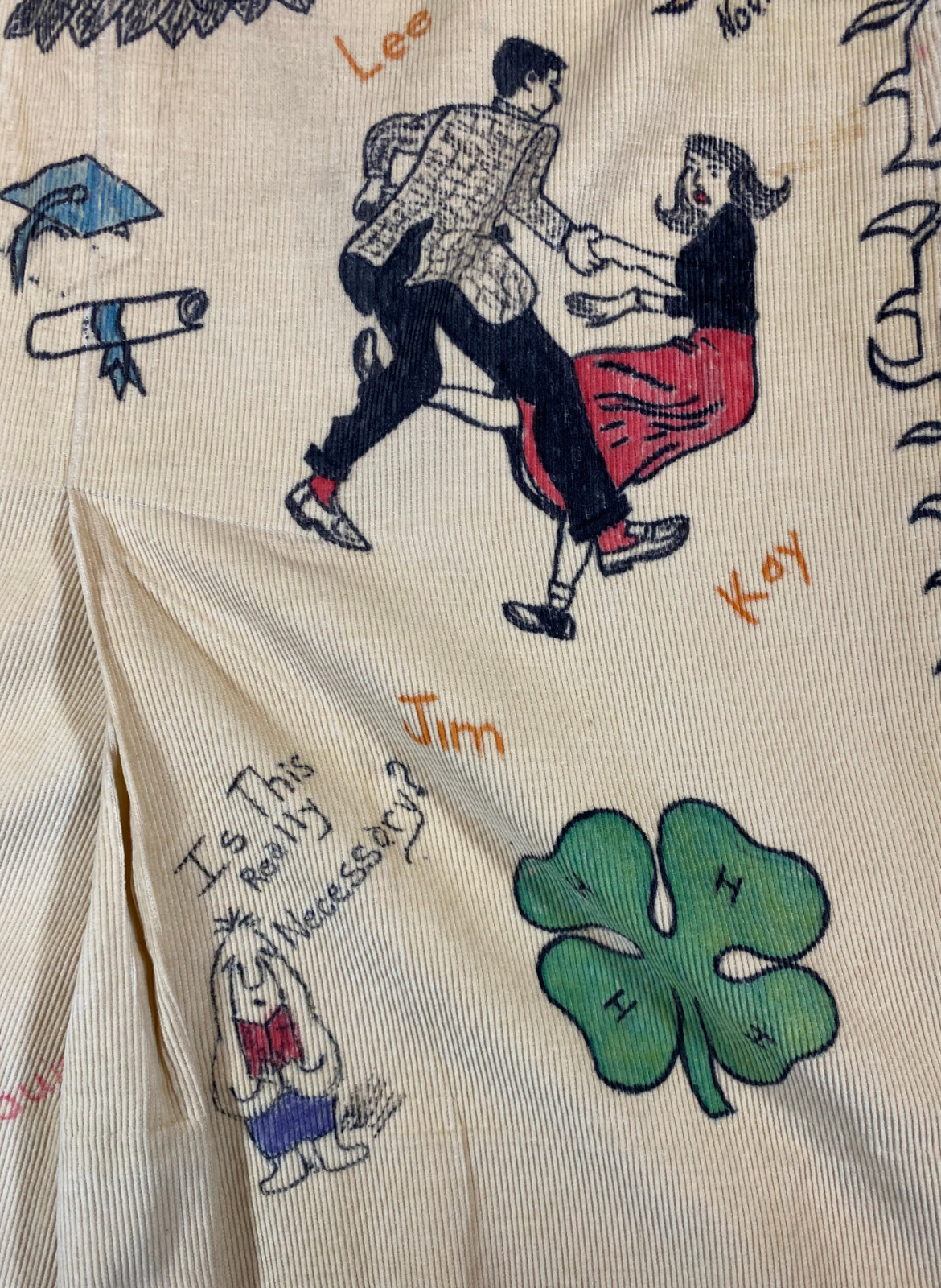 1959 SENIOR CORDS VINTAGE CORDUROY SKIRT SHERIDAN HIGH SCHOOL BLACKHAWK INDIANA - Fresh Stock Dated October 2025
