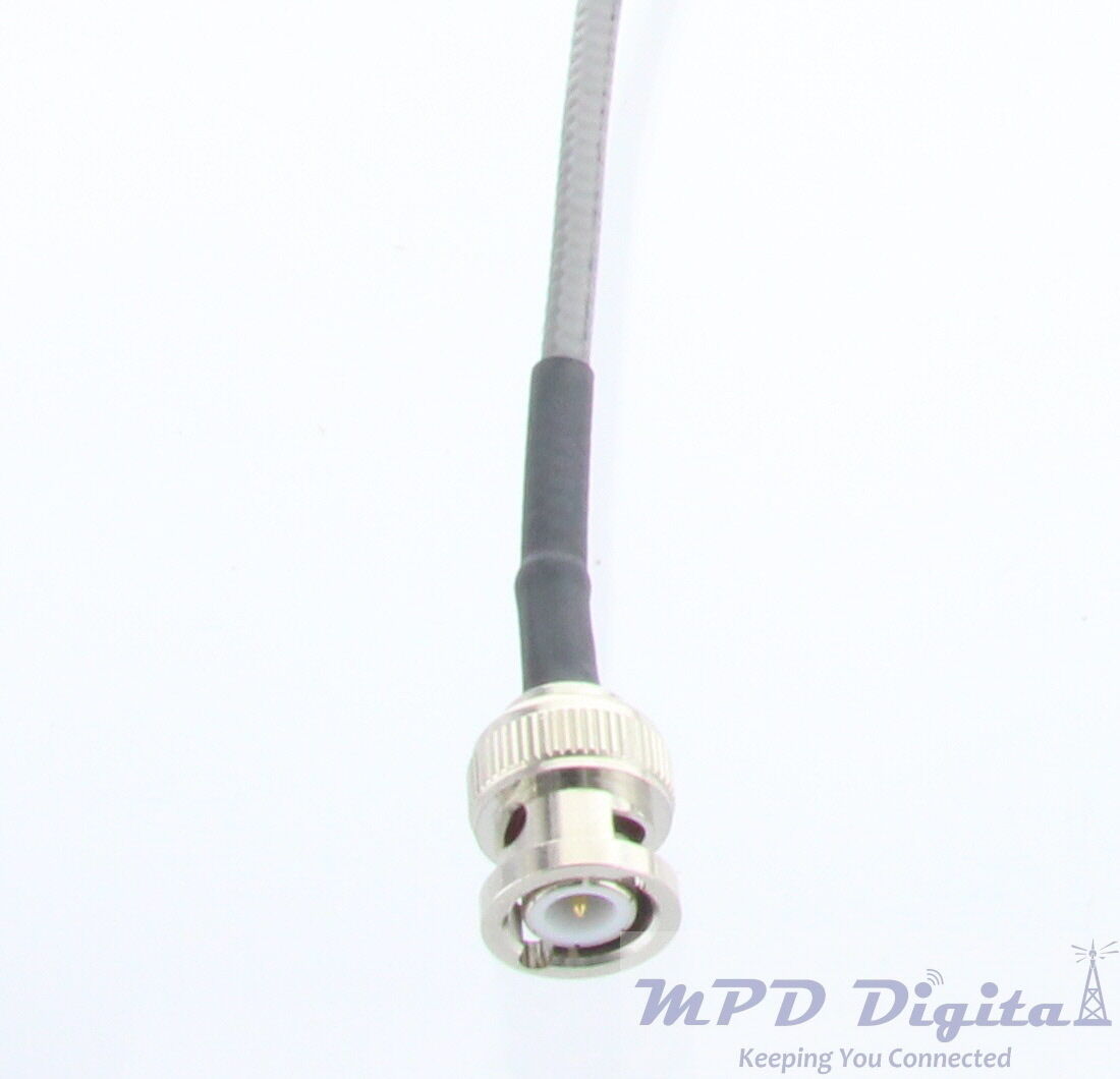 MPD Digital US Made RG58 IEEE 802.3 Ethernet cable with BNC Male Connectors 12IN - Fresh Stock Dated October 2025