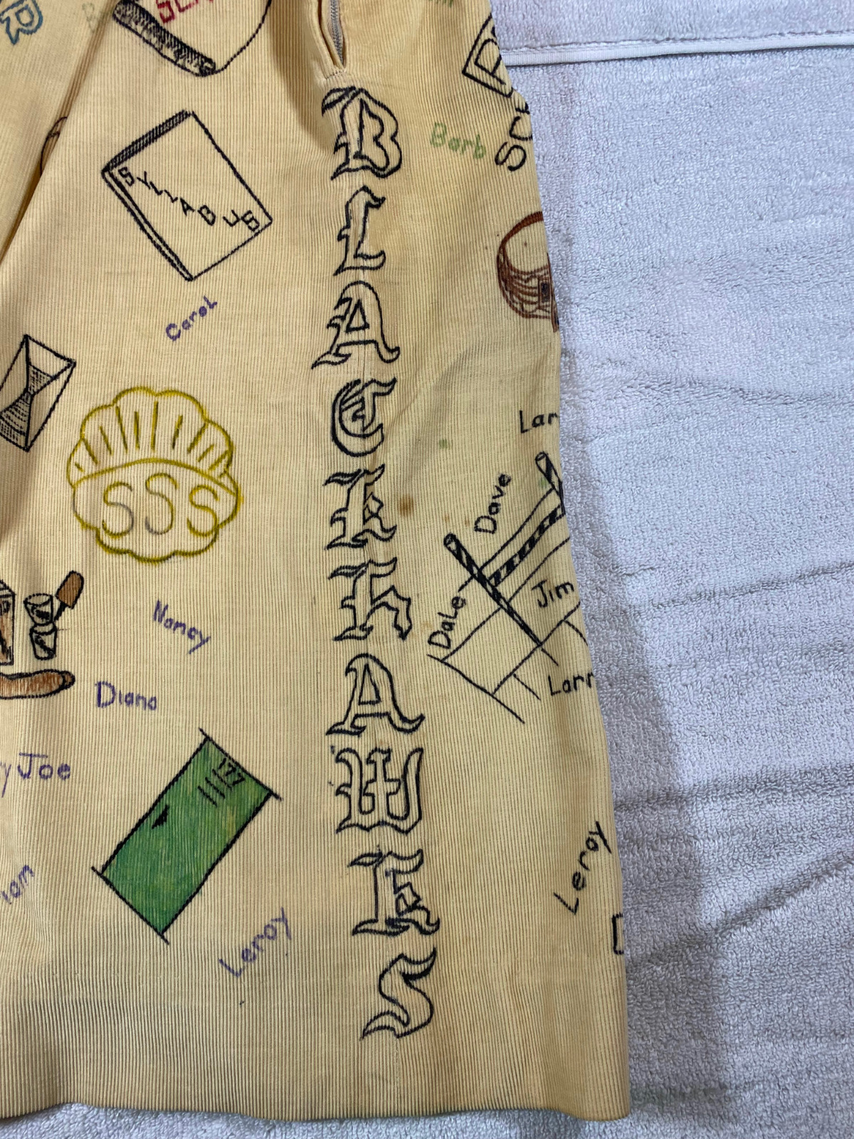 1959 SENIOR CORDS VINTAGE CORDUROY SKIRT SHERIDAN HIGH SCHOOL BLACKHAWK INDIANA - Fresh Stock Dated October 2025