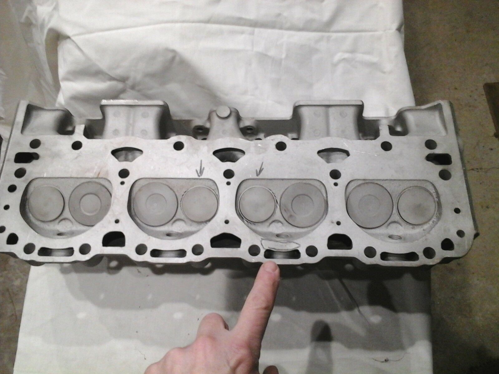 Pair GM Chevrolet SBC Vintage Aluminum Cylinder Heads - Fresh Stock Dated October 2025