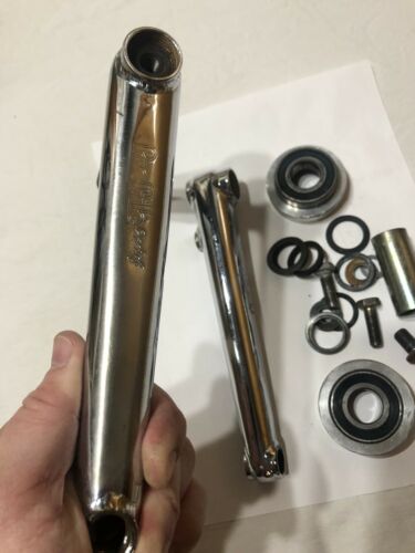 EARLY 90’s PROFILE 180mm CHROME CRANK SET OLD SCHOOL BMX CRANKS - Fresh Stock Dated October 2025