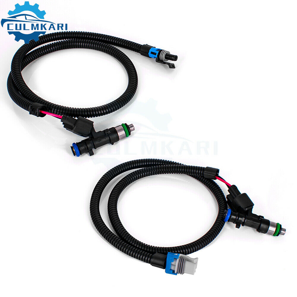 Polaris RZR Ranger 800 (2011-14) Fuel Injectors & Harness (PAIR) 1204318 1204319 - Fresh Stock Dated October 2025