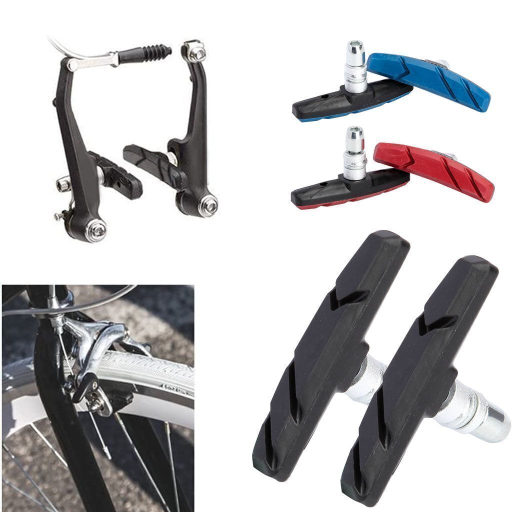 2/4pcs Mountain Bike BMX V Brake Blocks Bicycle Break Pad Shoes 3 Color Optional - Fresh Stock Dated October 2025