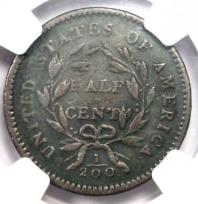 1794 Liberty Cap Flowing Hair Half Cent 1/2C Coin (C-3A R5 Variety) - NGC VF20 - Fresh Stock Dated October 2025