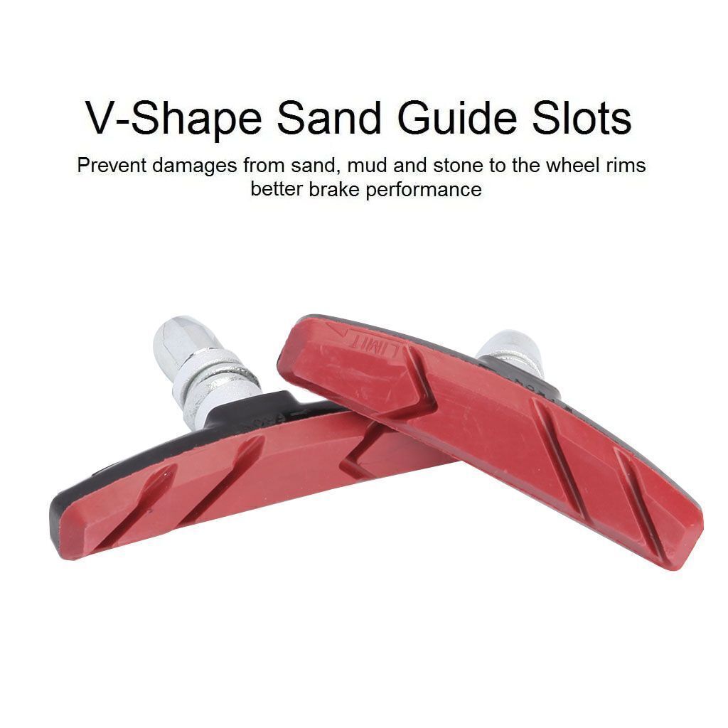 2/4pcs Mountain Bike BMX V Brake Blocks Bicycle Break Pad Shoes 3 Color Optional - Fresh Stock Dated October 2025