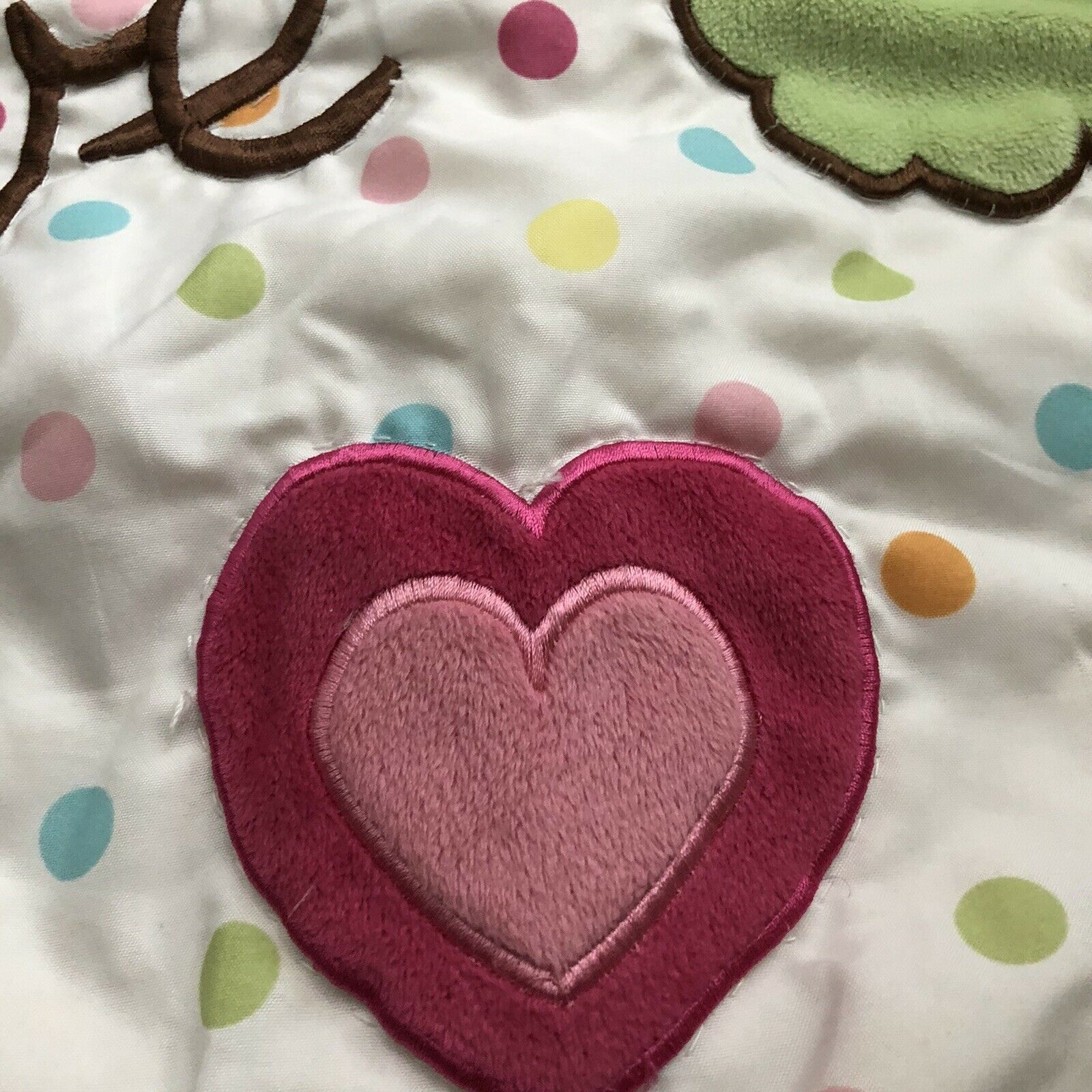 Circo Girl's Peace + Love Quilted Pink White Standard Pillow Sham - Fresh Stock Dated October 2025