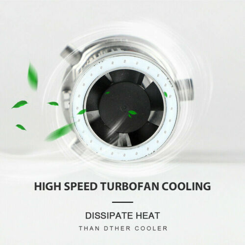H4 HB2 9003 2000LM Motorcycle LED Headlight Kit Hi/Lo Bulb With Blue Halo Rings - Fresh Stock Dated October 2025