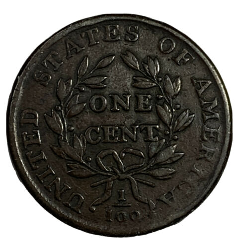 1798 Draped Bust Large Cent (2nd Hair Style) - VF - Fresh Stock Dated October 2025