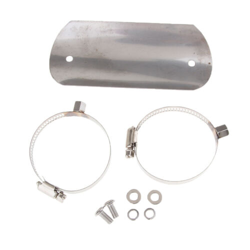 Universal Motorcycle Exhaust Muffler Pipe Heat Shield Cover Heel Guard #1 - Fresh Stock Dated October 2025