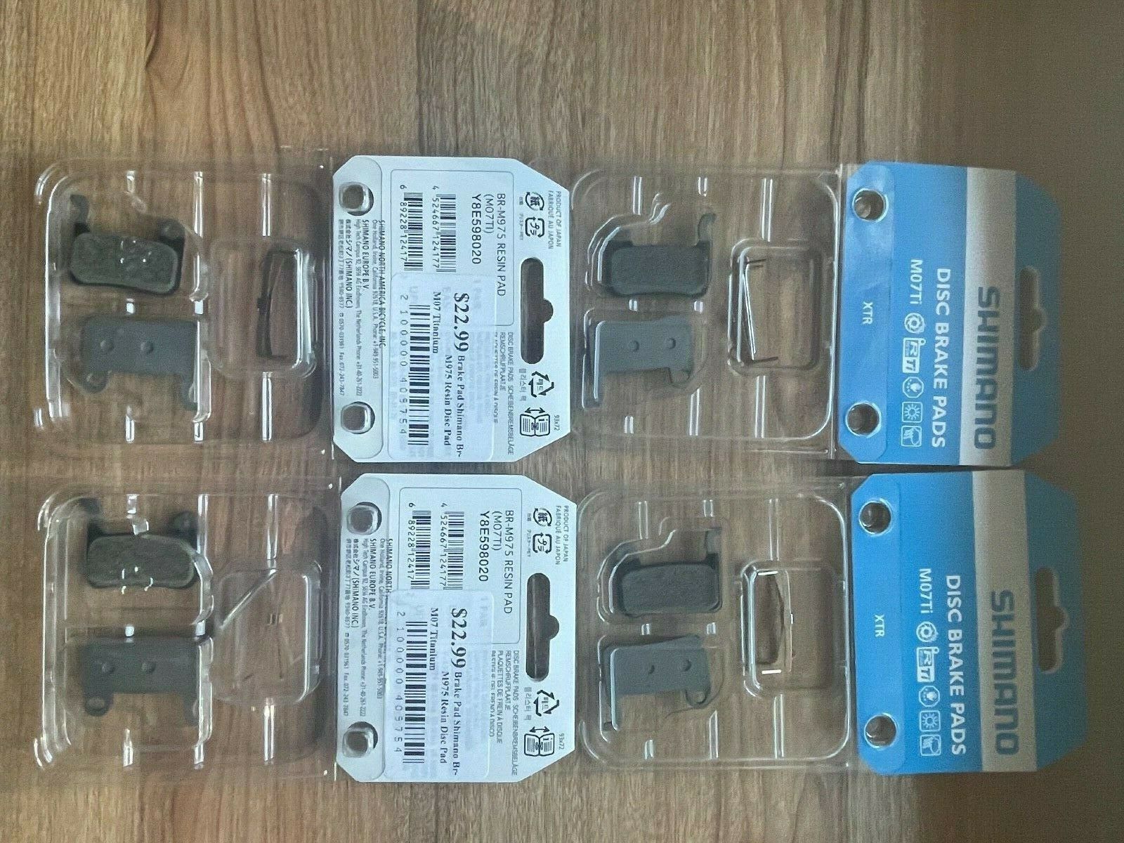 Shimano XTR Disc brake pads M07ti resin BR-M975 - Fresh Stock Dated October 2025