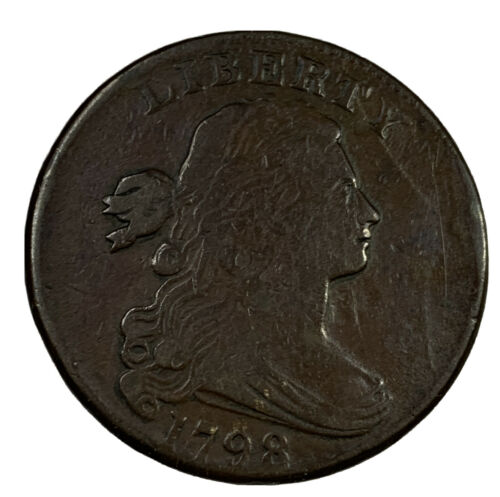 1798 Draped Bust Large Cent (2nd Hair Style) - VF - Fresh Stock Dated October 2025