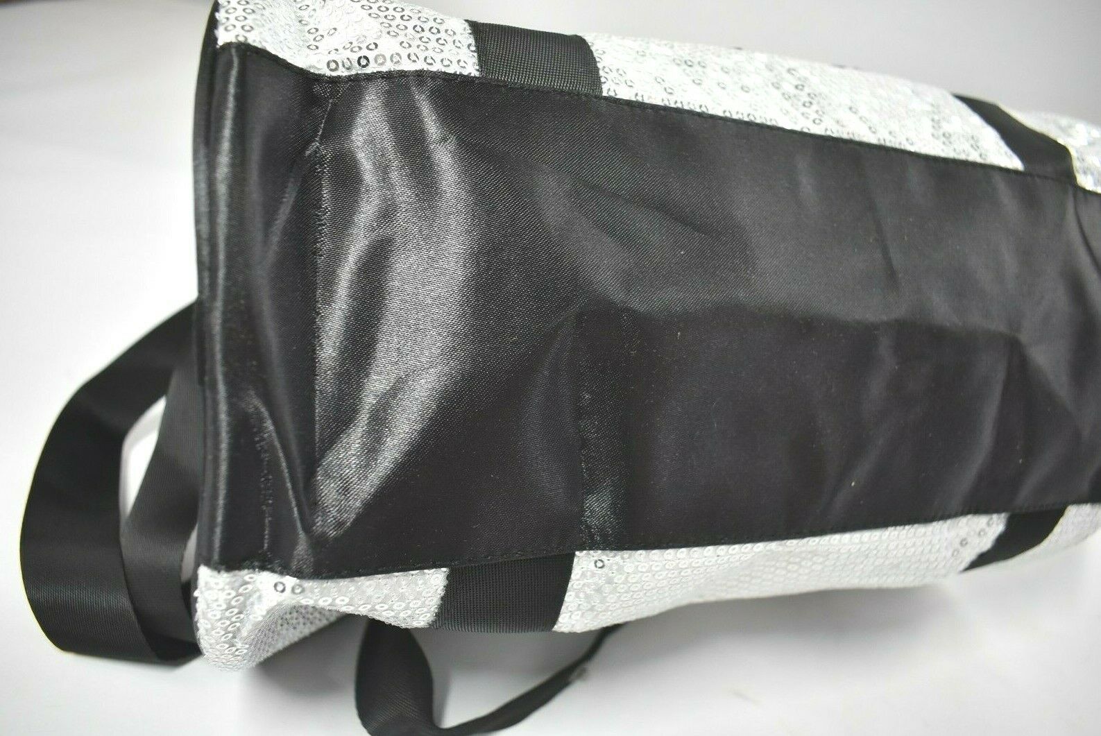 Danz N Motion Danshuz Girls Silver Black Sequin Duffle Dance Bag Small New - Fresh Stock Dated October 2025