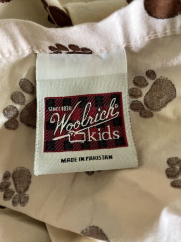 Woolrich kids twin sheets bear paw bedding 1 Flat 1 Fitted - Fresh Stock Dated October 2025