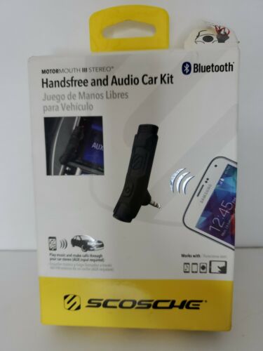Scosche Bluetooth Aux Hands-Free Audio Car Kit Destroyed Box - Fresh Stock Dated October 2025