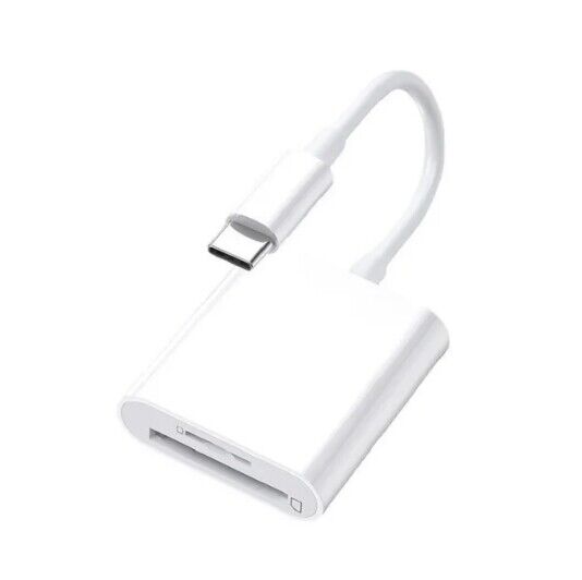 TF/SD Card Adapter Camera Reader for iPad iPhone6 7 8 Plus 13 14 15 Pro X Xs LOT - Fresh Stock Dated October 2025