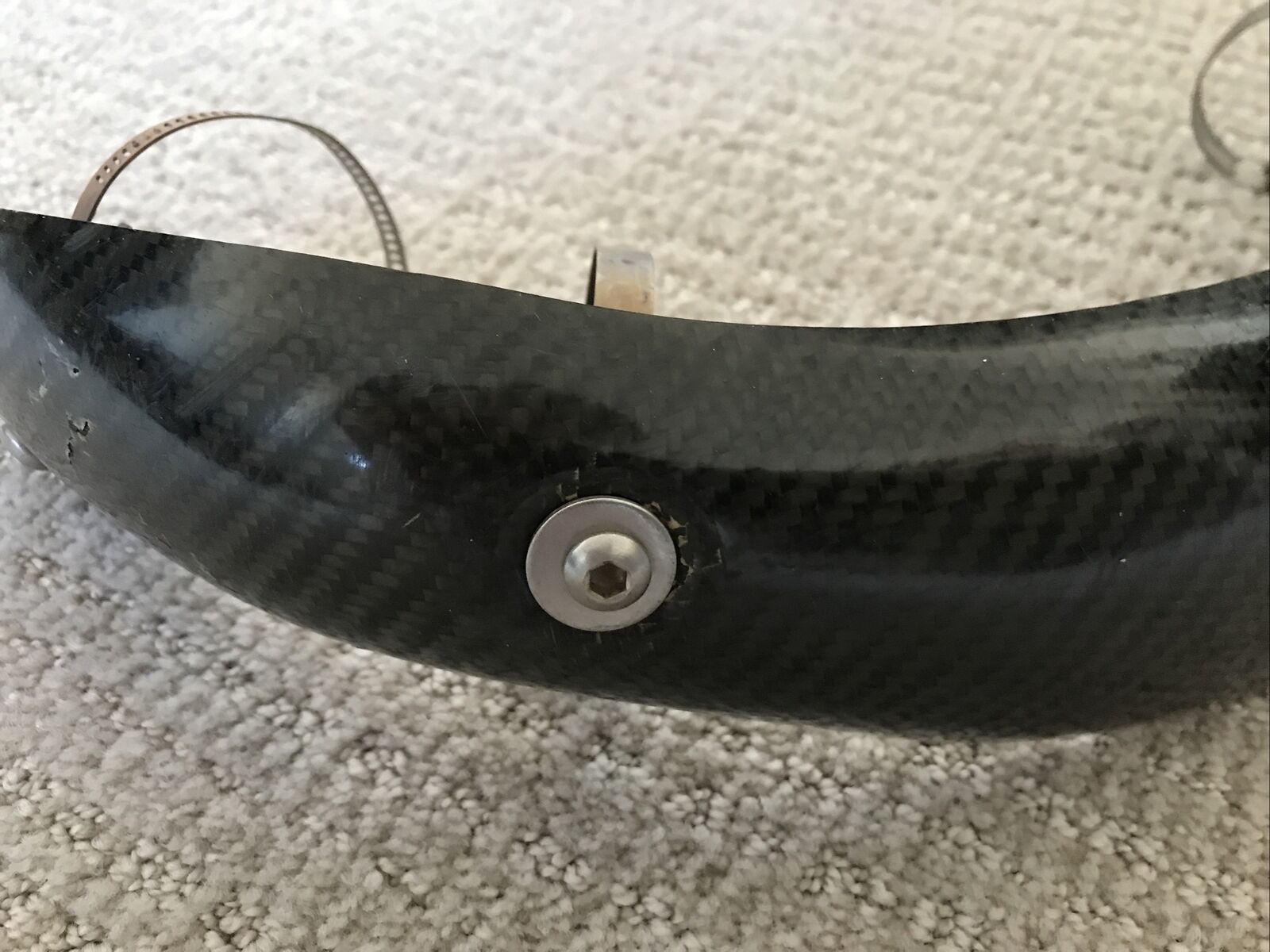 P3 Carbon Fiber Header Heat Shield 201077 KTM 450 SXF XCF FX450 FS450 FC450 - Fresh Stock Dated October 2025