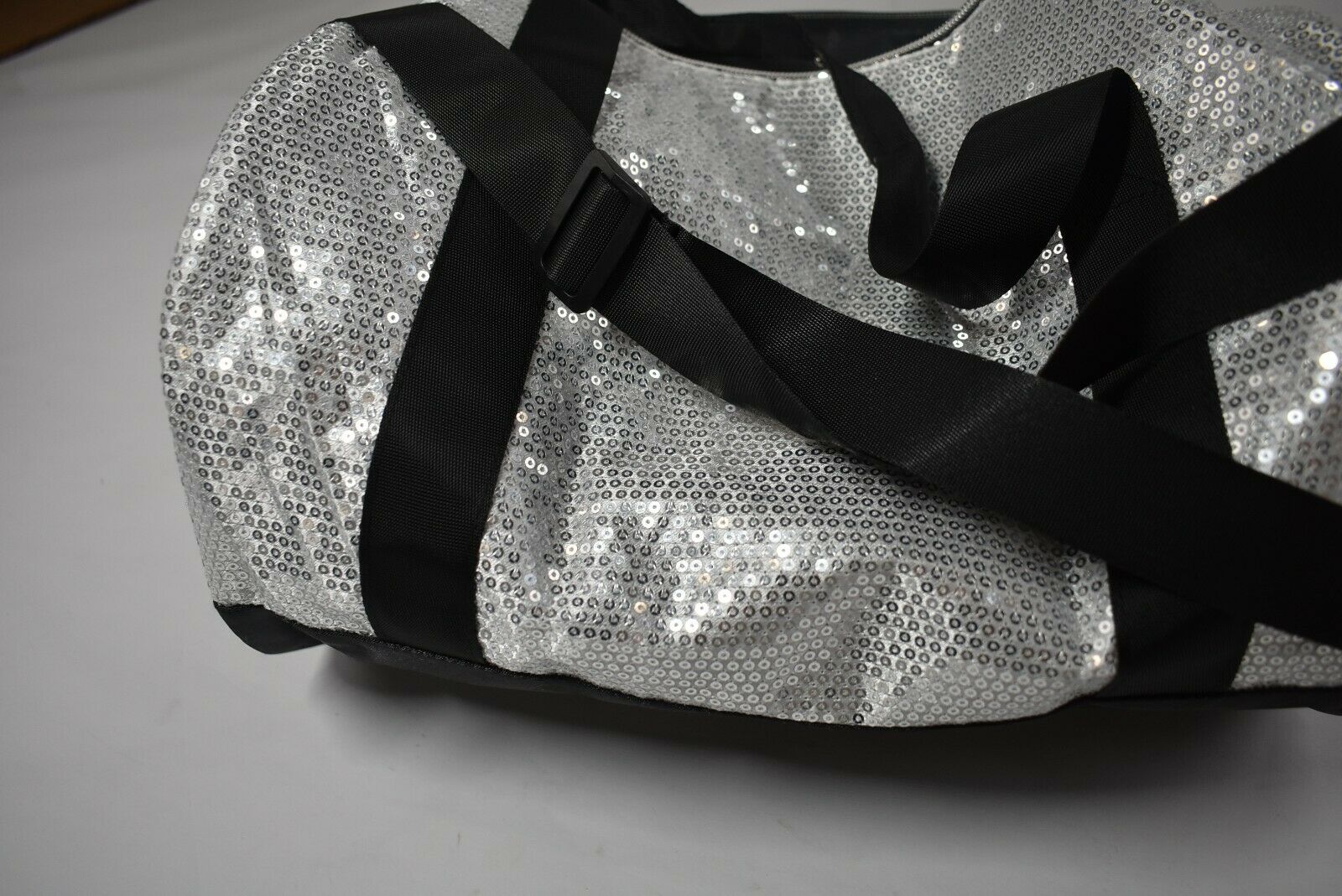 Danz N Motion Danshuz Girls Silver Black Sequin Duffle Dance Bag Small New - Fresh Stock Dated October 2025