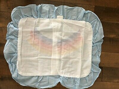 Vintage Pillow Sham Rainbow Ruffle 70's Sears Bedding  Set NIP Standard Pride - Fresh Stock Dated October 2025
