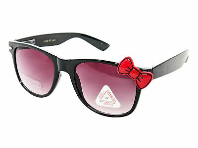 Black Sunglasses With Red Bow Hello Kitty Nerd Accessory Adult - Fresh Stock Dated October 2025