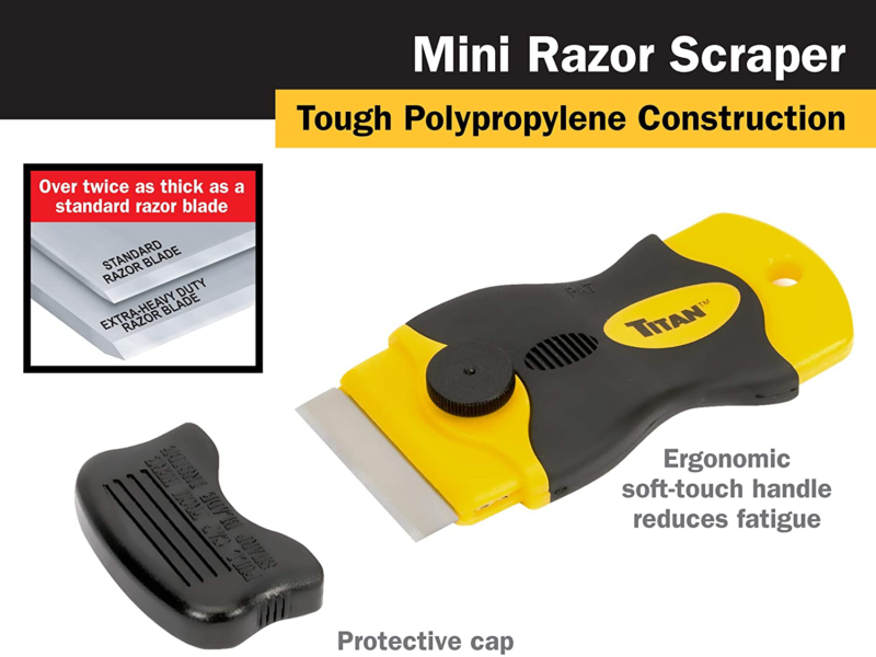 Titan Tools 12031 Mini Razor Scraper w/ Steel Blade - Fresh Stock Dated October 2025