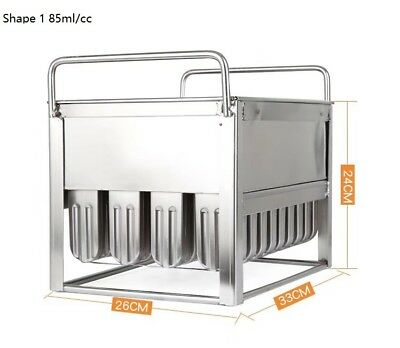 Commercial popsicle molds ice cream molds  reuseable 6 different size to select - Fresh Stock Dated October 2025