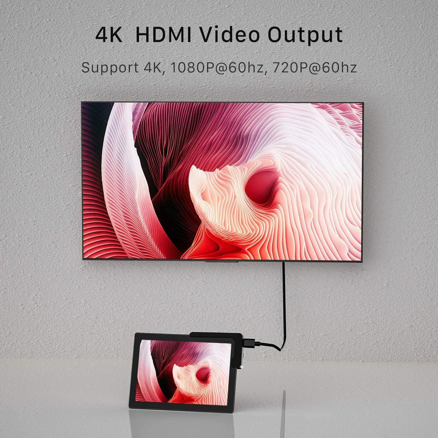 BYEASY Surface Pro 7 Docking Station with 4K HDMI,USB-C PD Charging& Card Reader - Fresh Stock Dated October 2025