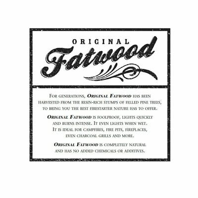 Earth Worth 25 Pound Box - Fatwood Fire starter Original Kindling Sticks - Fresh Stock Dated October 2025