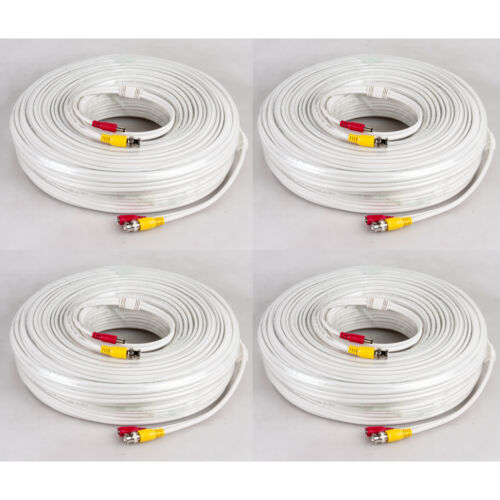 RG59 Coaxial Cable 25ft 60ft Bulk Coax DUAL / QUAD Outdoor 20AWG - BLACK WHITE - Fresh Stock Dated October 2025