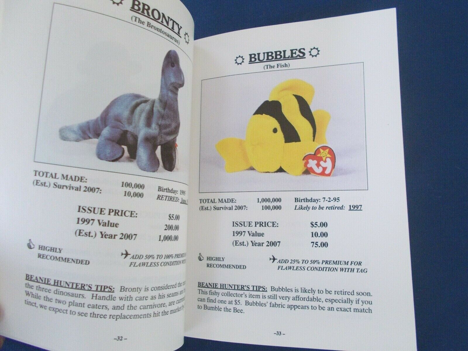 The Beanie Baby Handbook 1997 Scholastic Pocket Edition 128 Pages Les & Sue Fox - Fresh Stock Dated October 2025