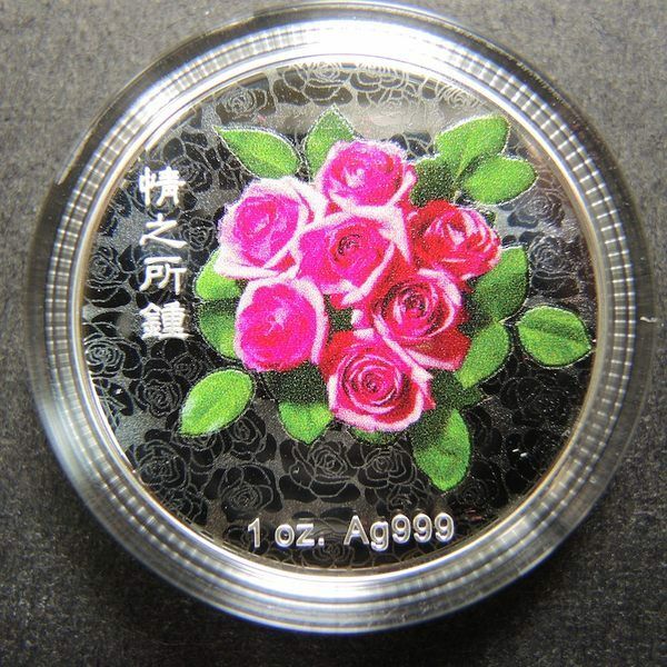 2013 Taiwan color Valentine's Day 1oz Proof(PP) Silver coin with coa & box - Fresh Stock Dated October 2025