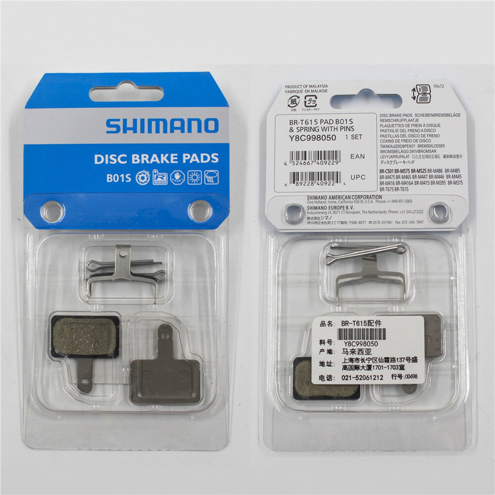 Shimano B01S Resin Disc Brake Pads for M315 MT200 Acera, Altus, Deore, Deore LX - Fresh Stock Dated October 2025