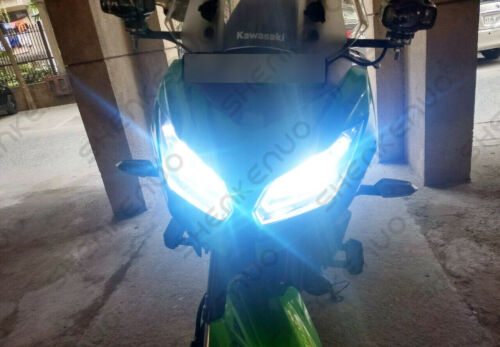 For Suzuki GSXR 1000 750 600 Hayabusa Hi/Lo Beam Ice Blue H7 LED Headlight Bulbs - Fresh Stock Dated October 2025