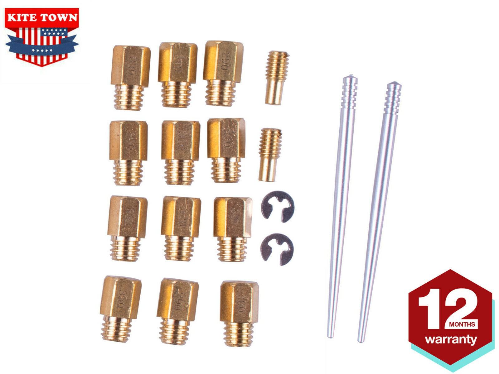 Full Jet Kit Include 12 Main Jets 2 Pilot 2 Needles MIKUNI For Yamaha Banshee - Fresh Stock Dated October 2025