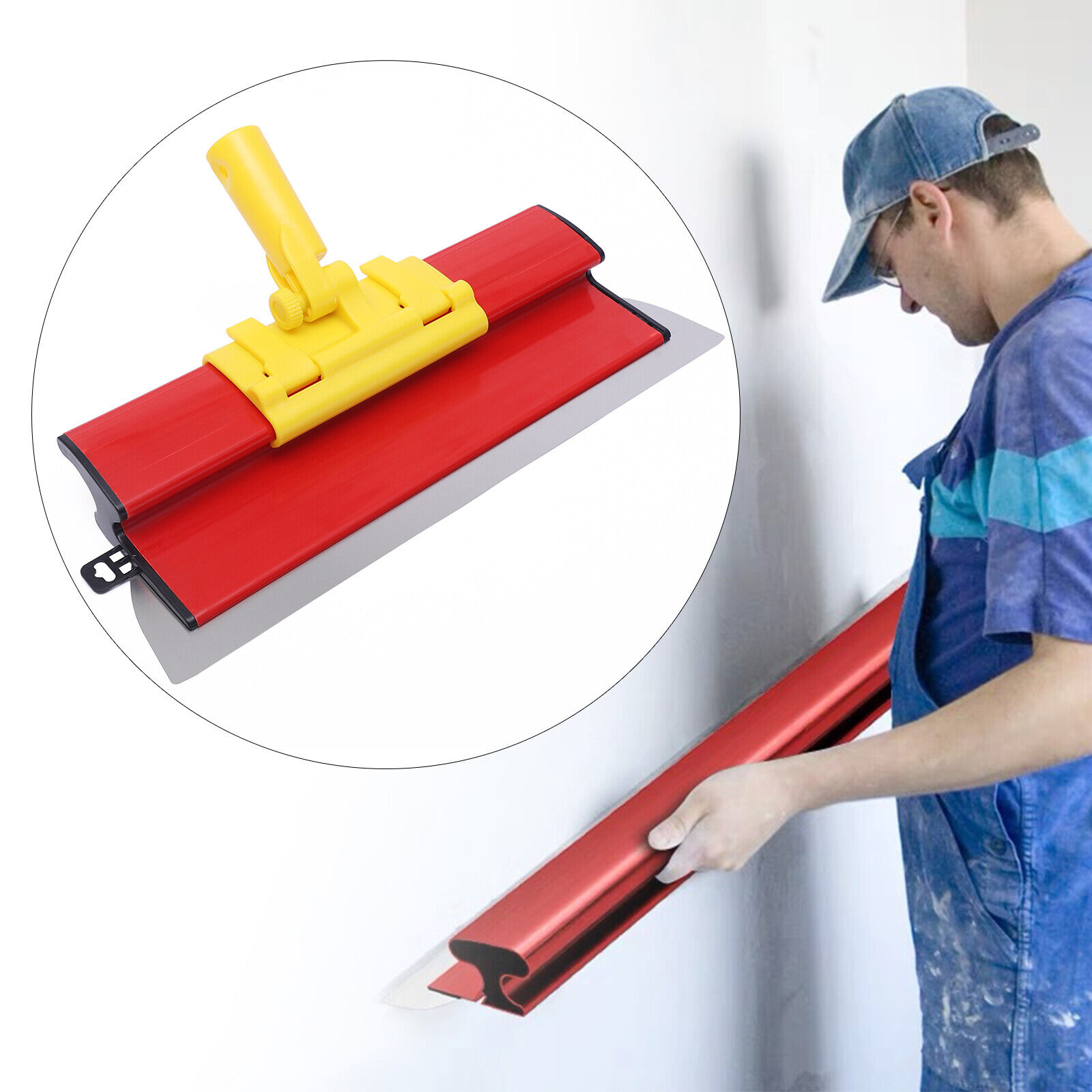 Putty Powder Leveling Scraper Plastering Putty Leveler Scraper Telescopic Rod - Fresh Stock Dated October 2025