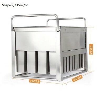Commercial popsicle molds ice cream molds  reuseable 6 different size to select - Fresh Stock Dated October 2025