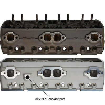 Aluminum GM 3782461 Chevy 327 SBC Camel Back/Double Hump Cylinder Head Assembled - Fresh Stock Dated October 2025