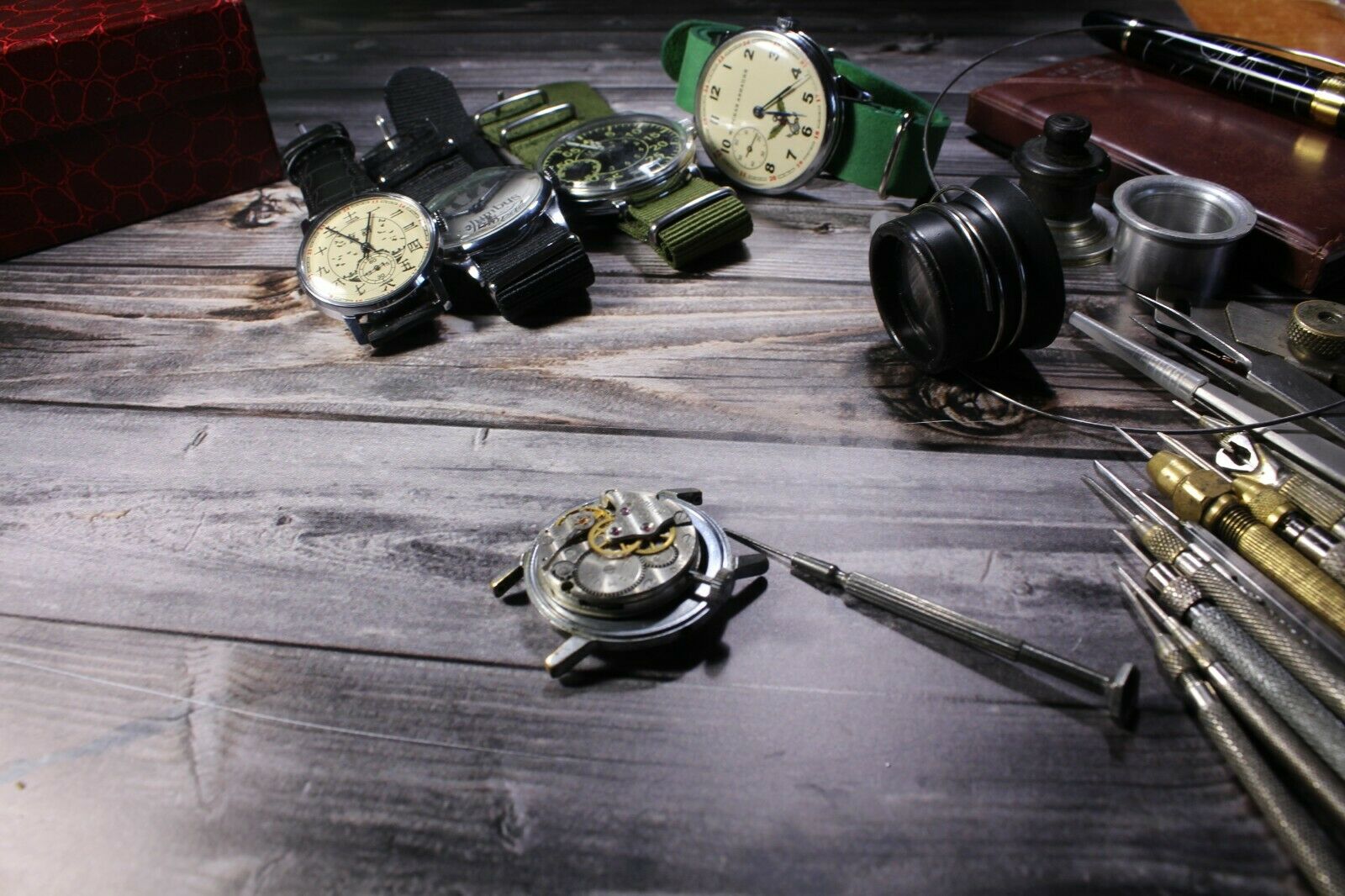 Repair of 2 Soviet and 1 Swiss watches - Fresh Stock Dated October 2025