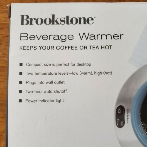 Brookstone K-72AS-A Beverage Warmer Coffee Tea Cup High/ Low Settings Auto Off - Fresh Stock Dated October 2025