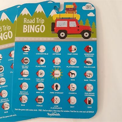 Road Trip Bingo 3pc Set Ages 3 and Up Educational Learning Aid Fun Toy - Fresh Stock Dated October 2025